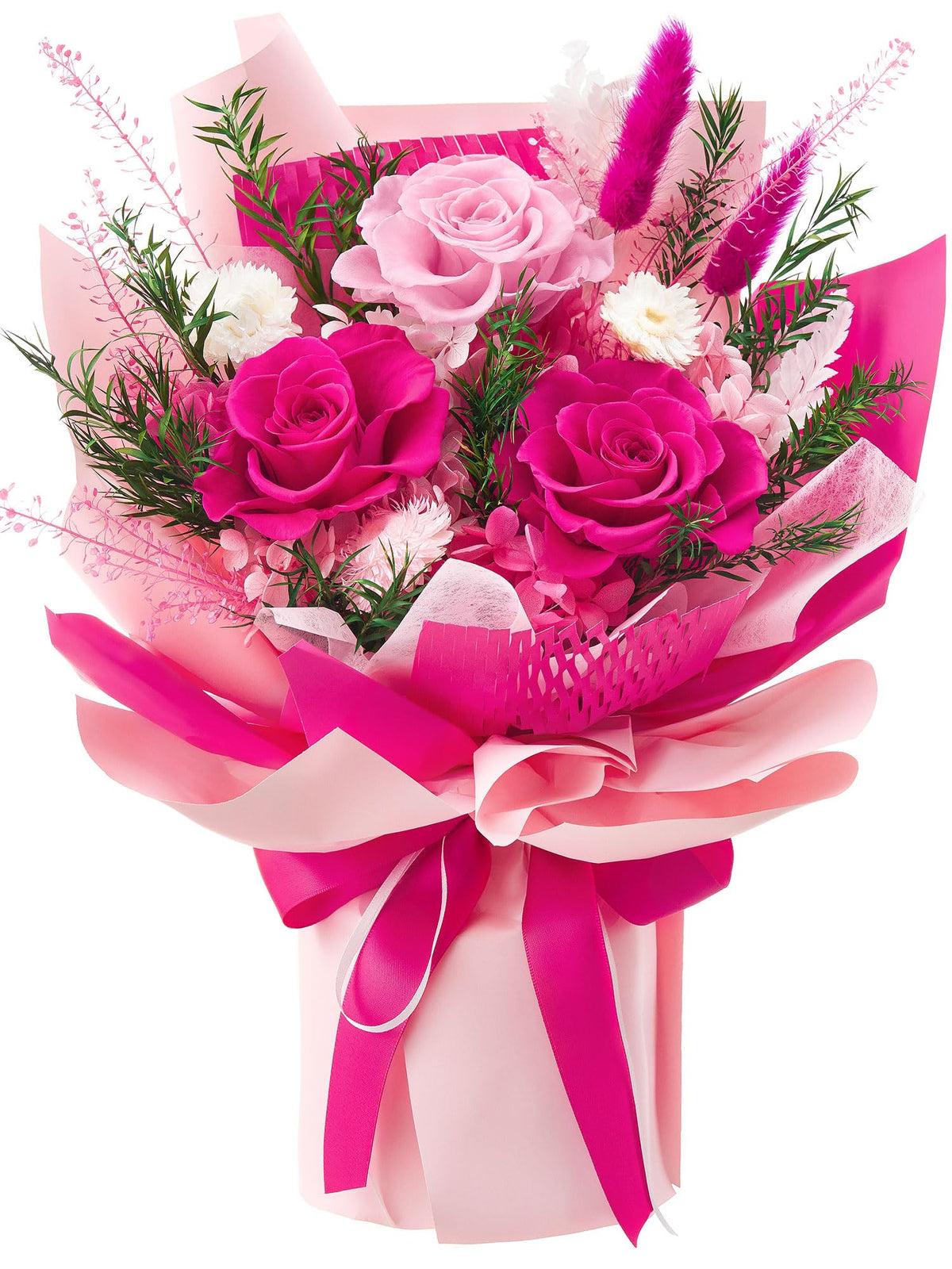 Preserved Flowers Bouquet, Flowers for Delivery,Long-Lasting Real Rose