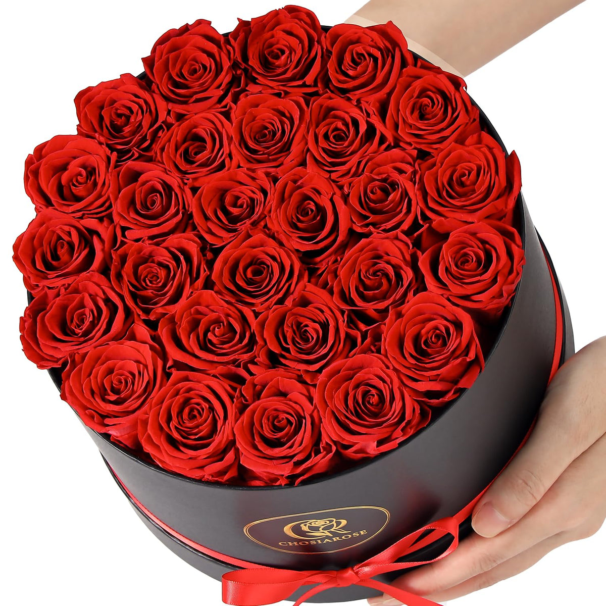 Flowers Forever Preserved Roses - 27 Preserved Flowers for Delivery Women Birthday Gifts for Mom Grandma Forever Flower in a Box Rose Gift for Her Wife Anniversary Valentines Gift for Women