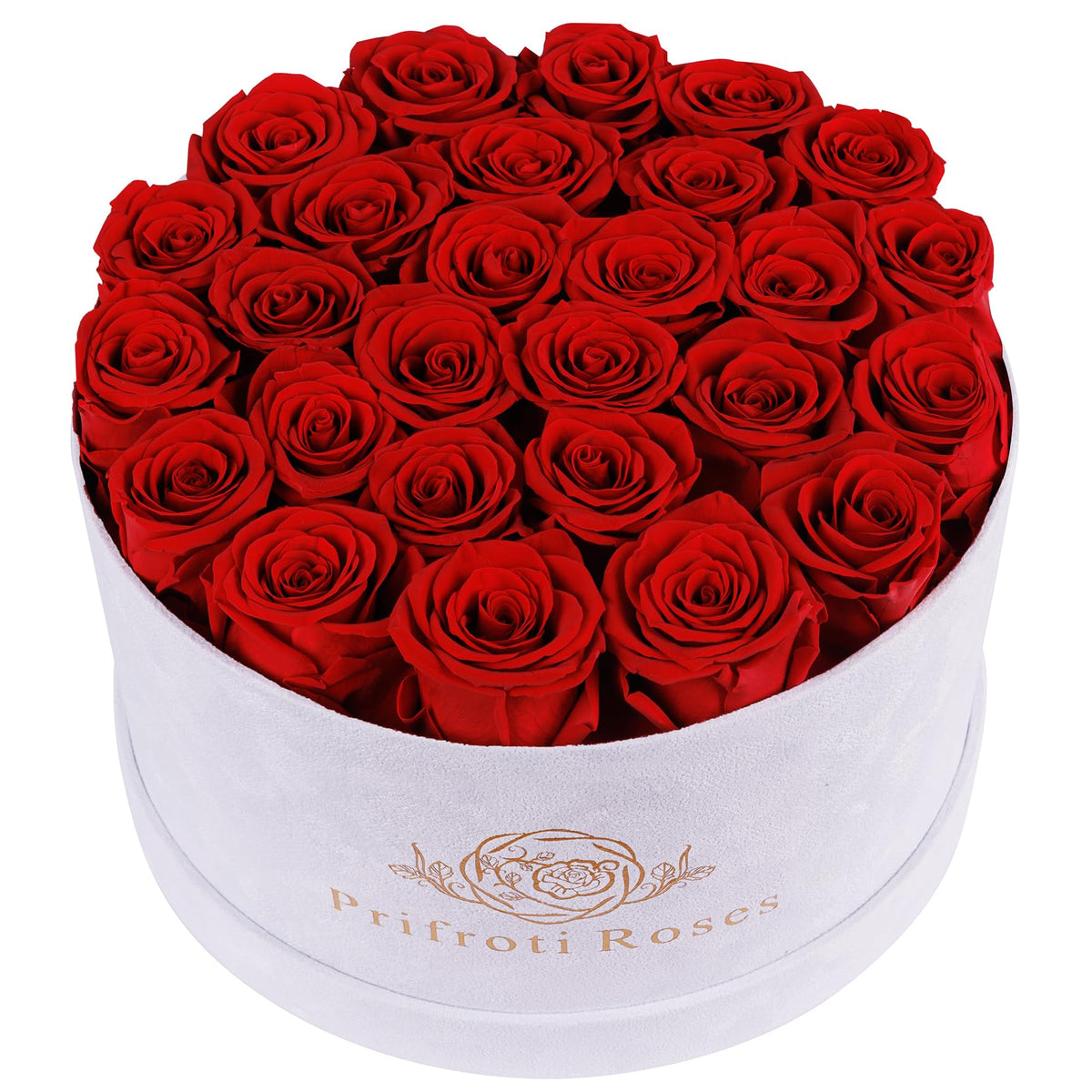 17 Flowers in Luxury Suede Box, Birthday Gifts for Women, Preserved Flowers