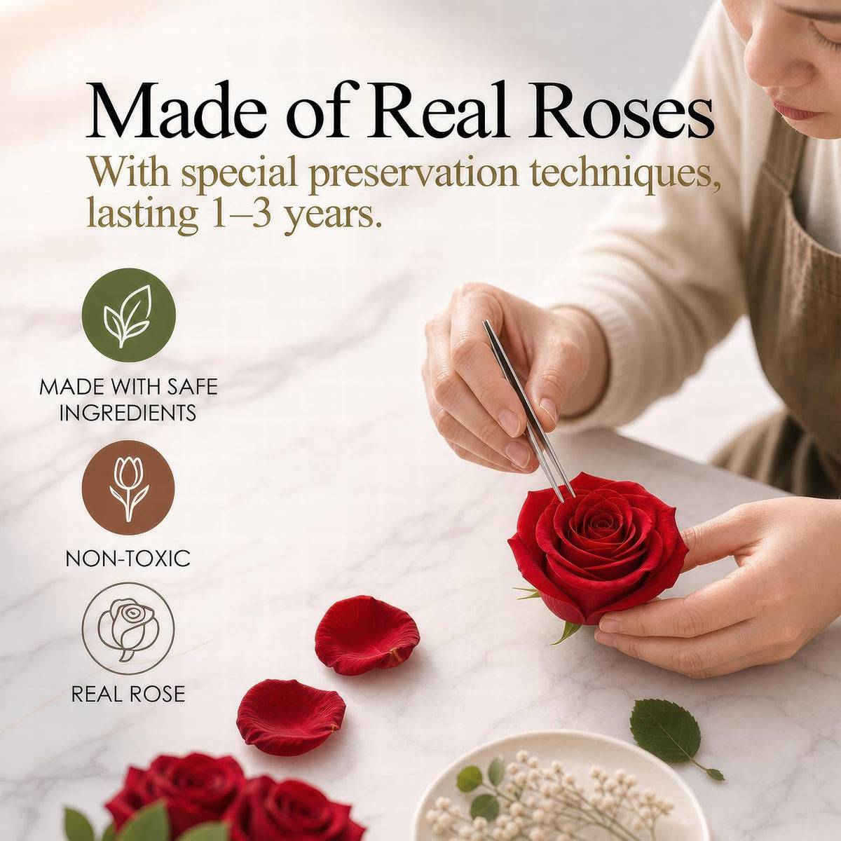 Preserved Flowers for Delivery, Anniversary and Birthday Gifts for Women