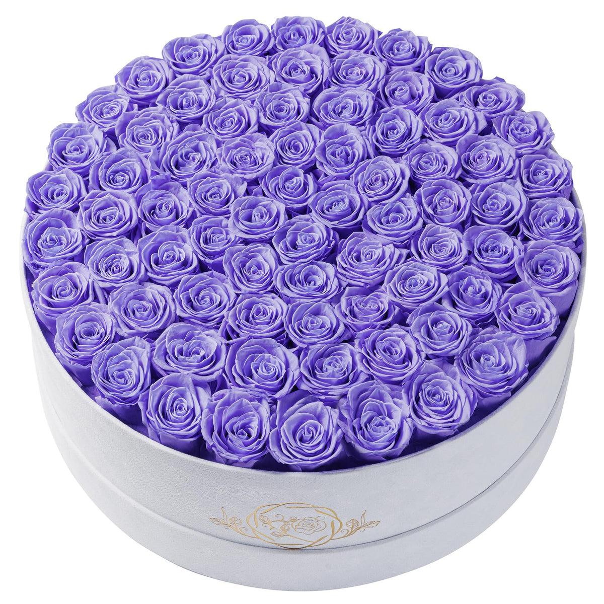 17 Flowers in Luxury Suede Box, Birthday Gifts for Women, Preserved Flowers
