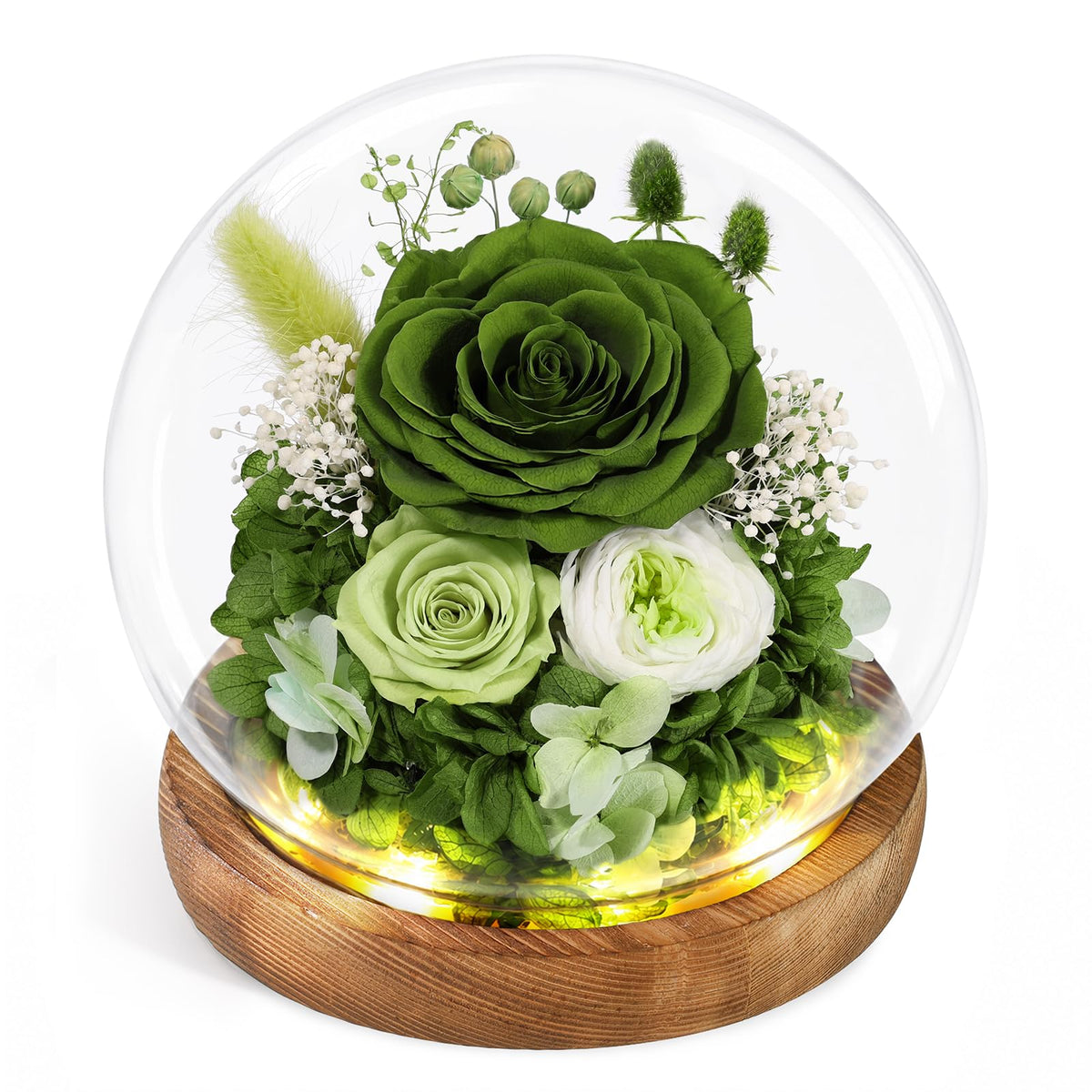 FIACO Gifts for Mom Flowers for Delivery Birthday Gifts for Women Grandma Forever Preserved Eternal Rose in Glass Dome Mother Days Valentines Anniversary for Girlfriend Wife Her, Purple