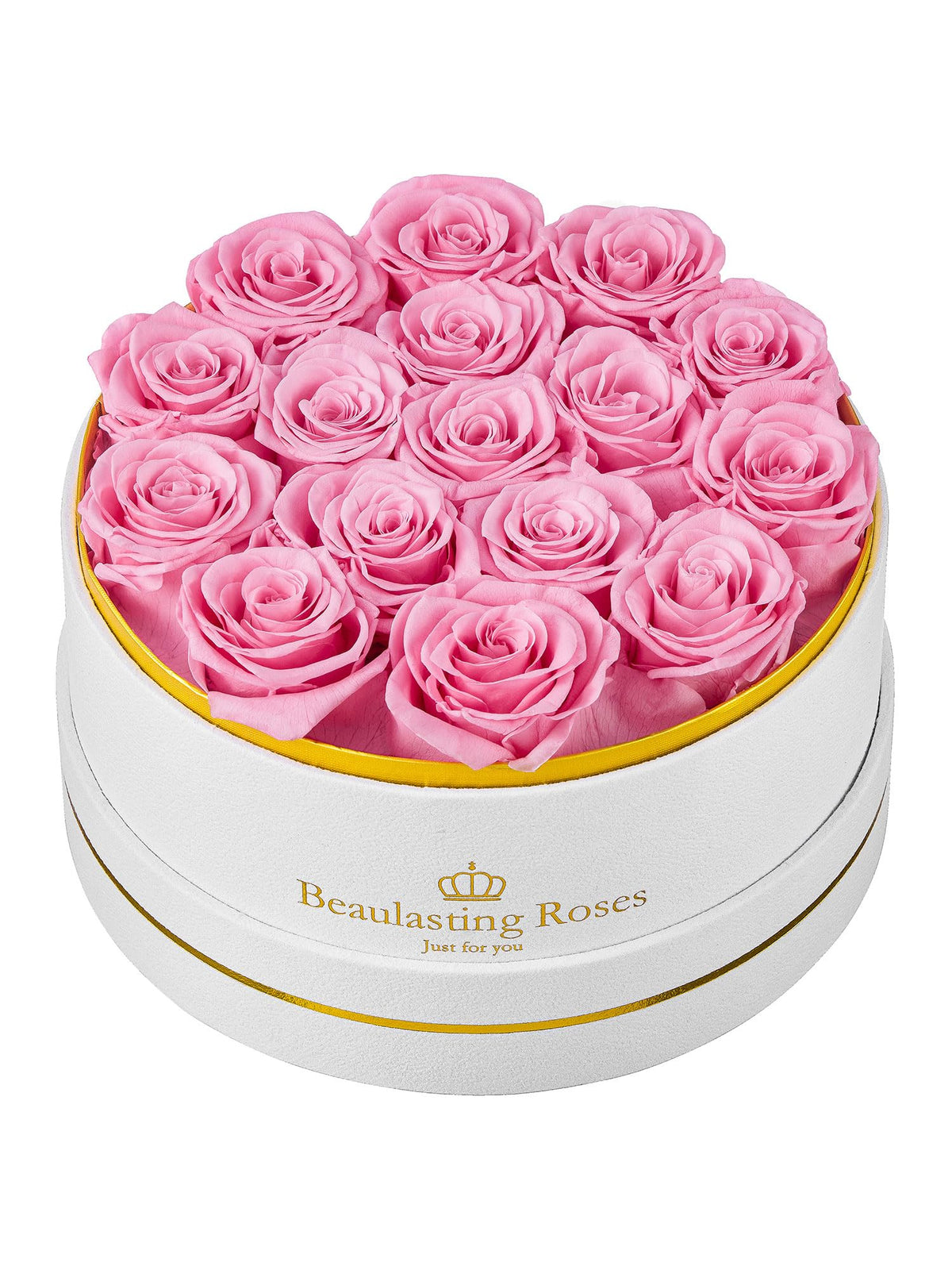 27 Preserved Roses in a Box Forever Flowers for Delivery Prime, Pink