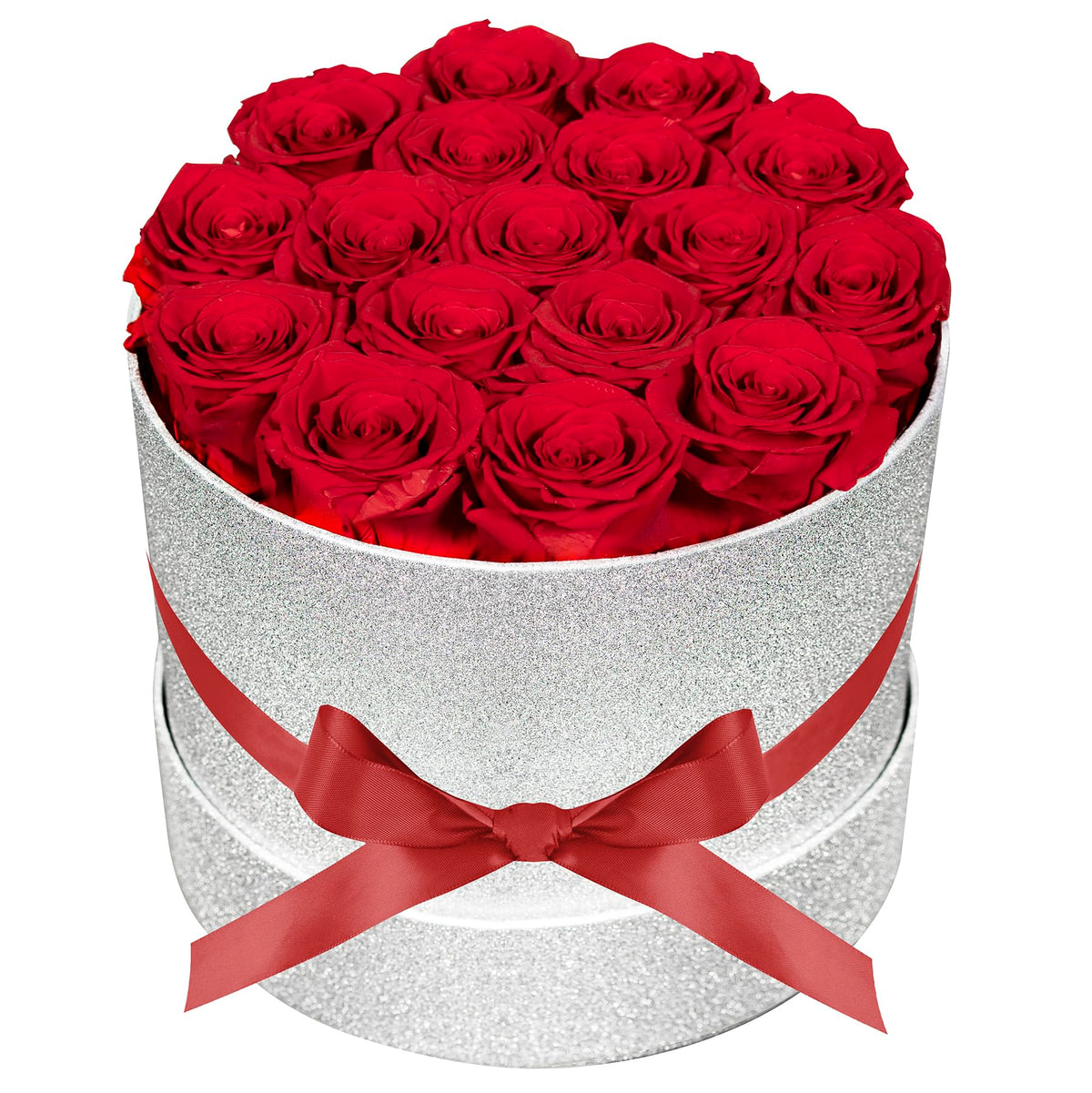 17 Flowers in Luxury Suede Box, Birthday Gifts for Women, Preserved Flowers