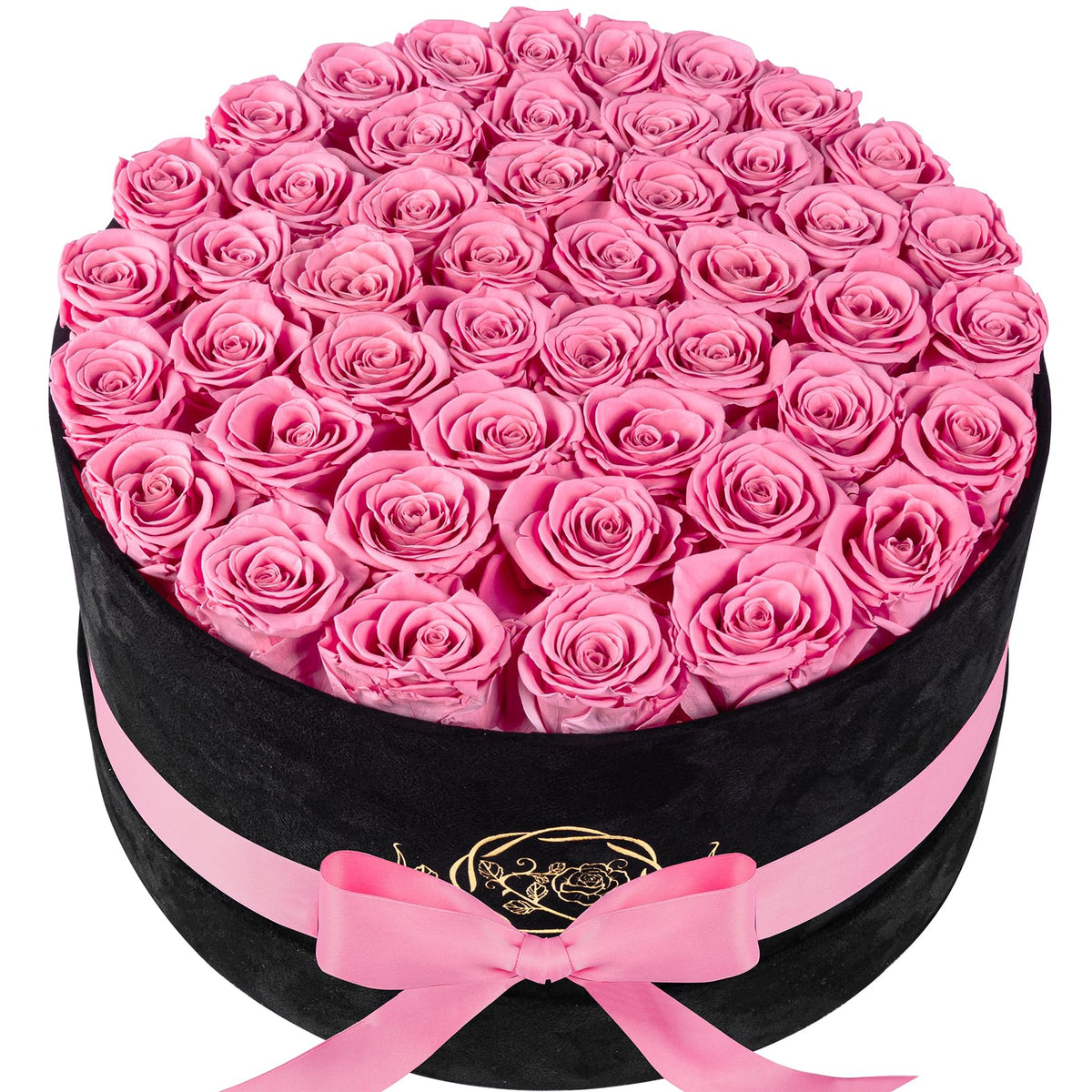 17 Flowers in Luxury Suede Box, Birthday Gifts for Women, Preserved Flowers