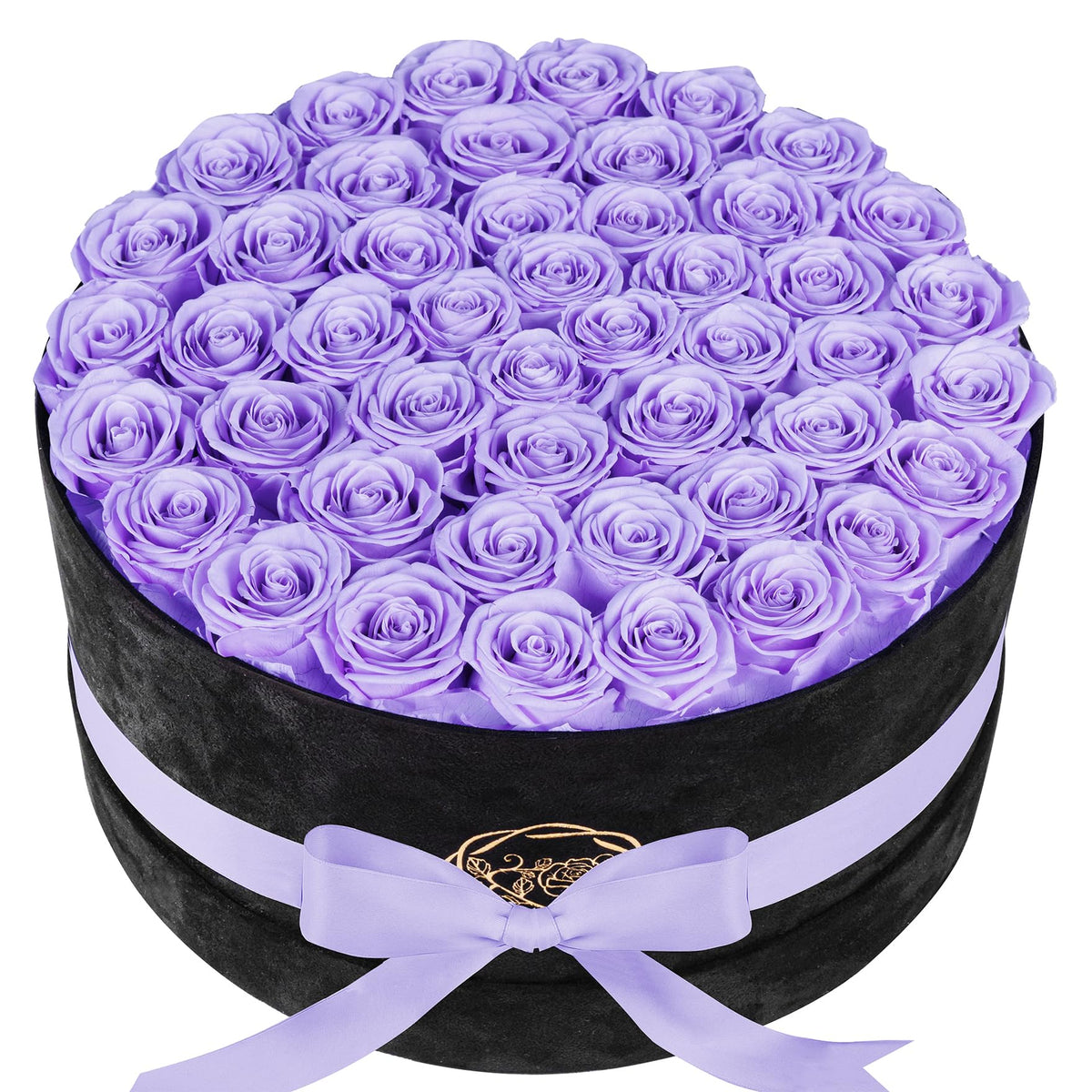 17 Flowers in Luxury Suede Box, Birthday Gifts for Women, Preserved Flowers