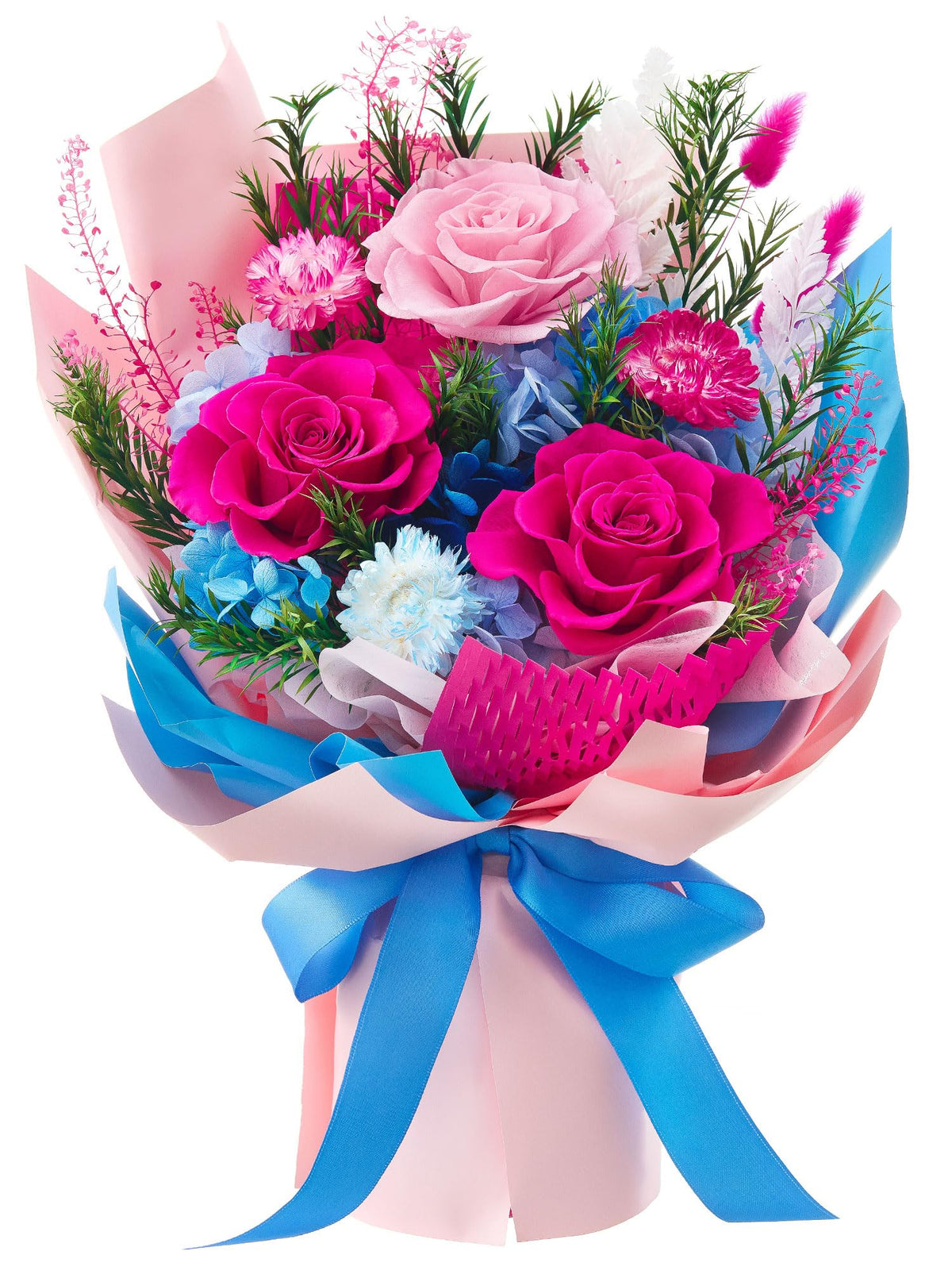Preserved Flowers Bouquet, Flowers for Delivery,Long-Lasting Real Rose