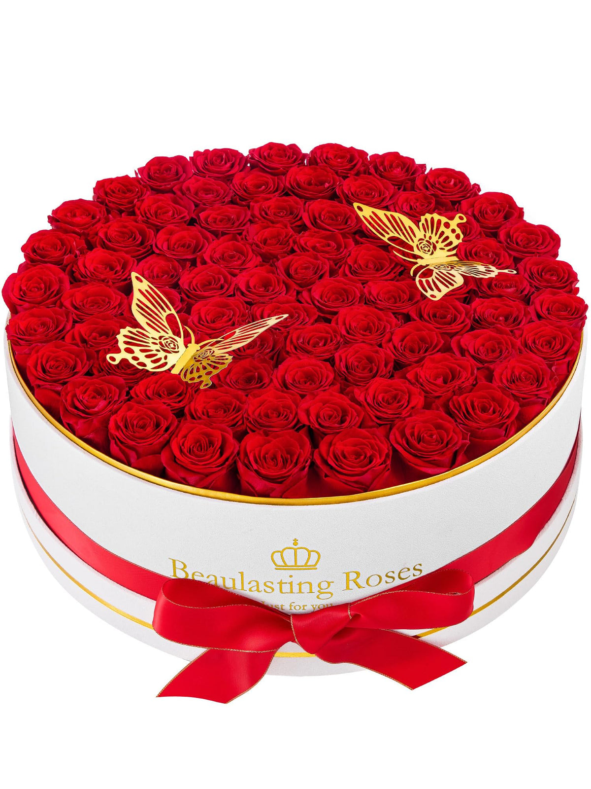 27 Preserved Roses in a Box Forever Flowers for Delivery Prime, Pink