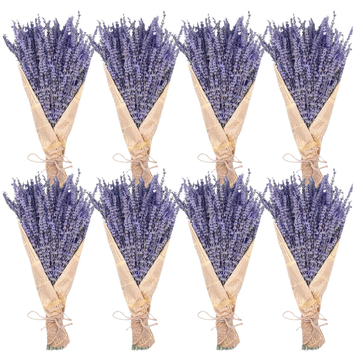 Uieke Natural Dried Lavender Bundles, 280-300 Stems, 180g/6.35oz