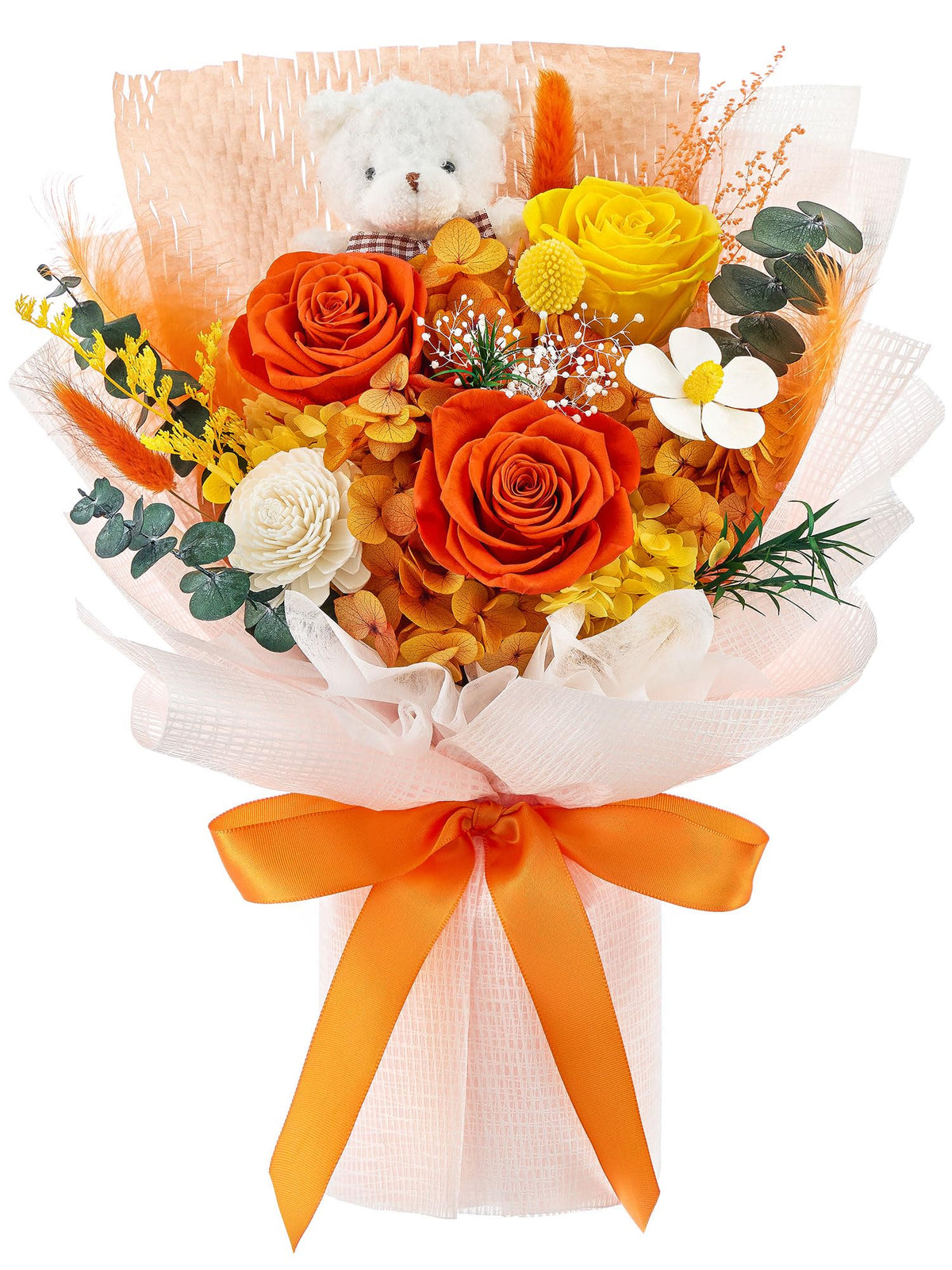 Forever Flower Bouquet Flowers for Delivery Prime Preserved Roses, Purple