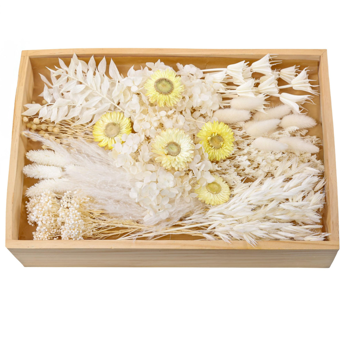 xin's convey DIY Natural Dried Flower Set, Bulk Dried Flowers for Vase, Dried Flowers with Stems, Dried Roses, Mini Dried Flower Bouquets.(Brown)