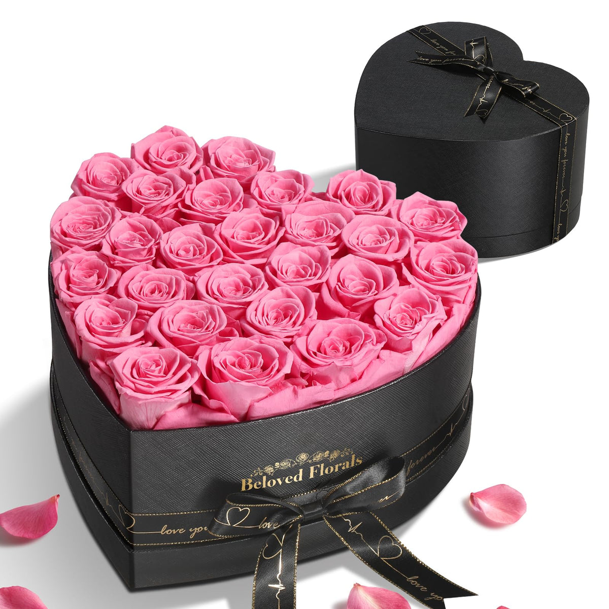 16 Preserved Flowers Rose in a Box, Gifts for Women Mom Her Wife on Mothers Day Valentines Birthday Christmas Anniversary Romantic(Red)