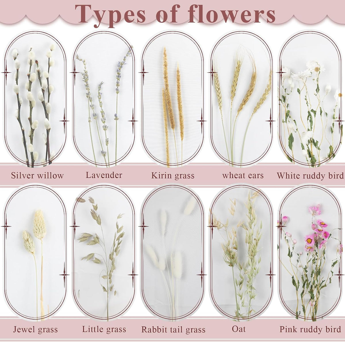 Dried Flowers Bouquet Natural Daisy Flower Dried Lavender Bunny Tails Gerber Daisies Wheat Stalks 17" Farmhouse Flowers for Rustic Boho Wedding Arrangements Home Centerpiece Decoration DIY