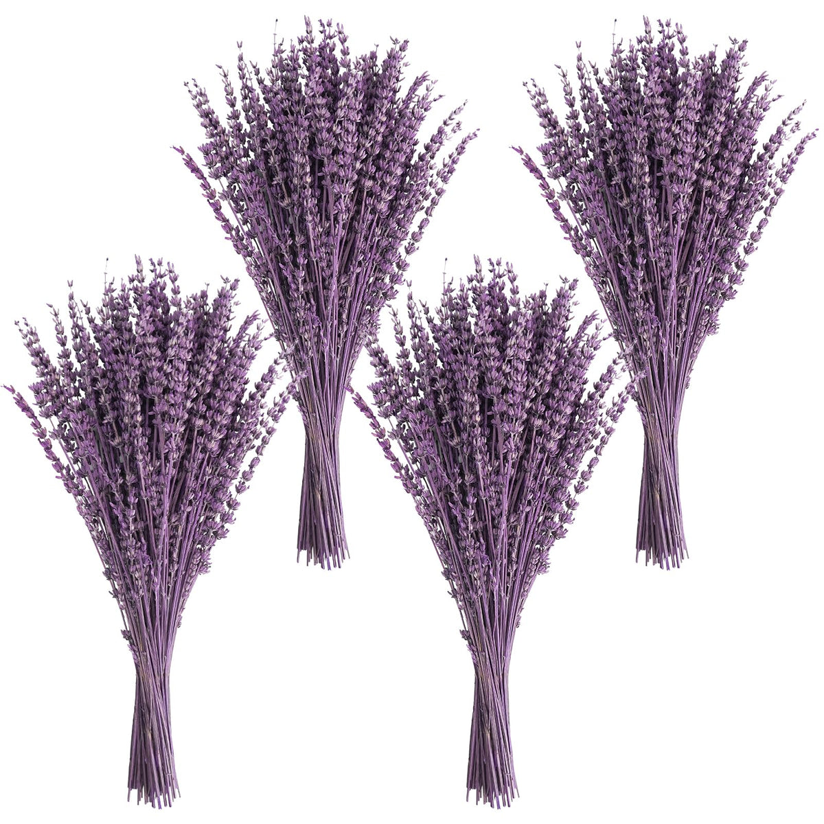Uieke Dried Lavender Flowers Bundle, 16" Dried Lavender Bouquet Blue Flowers for Shower Weeding Home Fragrance Vase Crafts Decor, 50g(1.76oz)