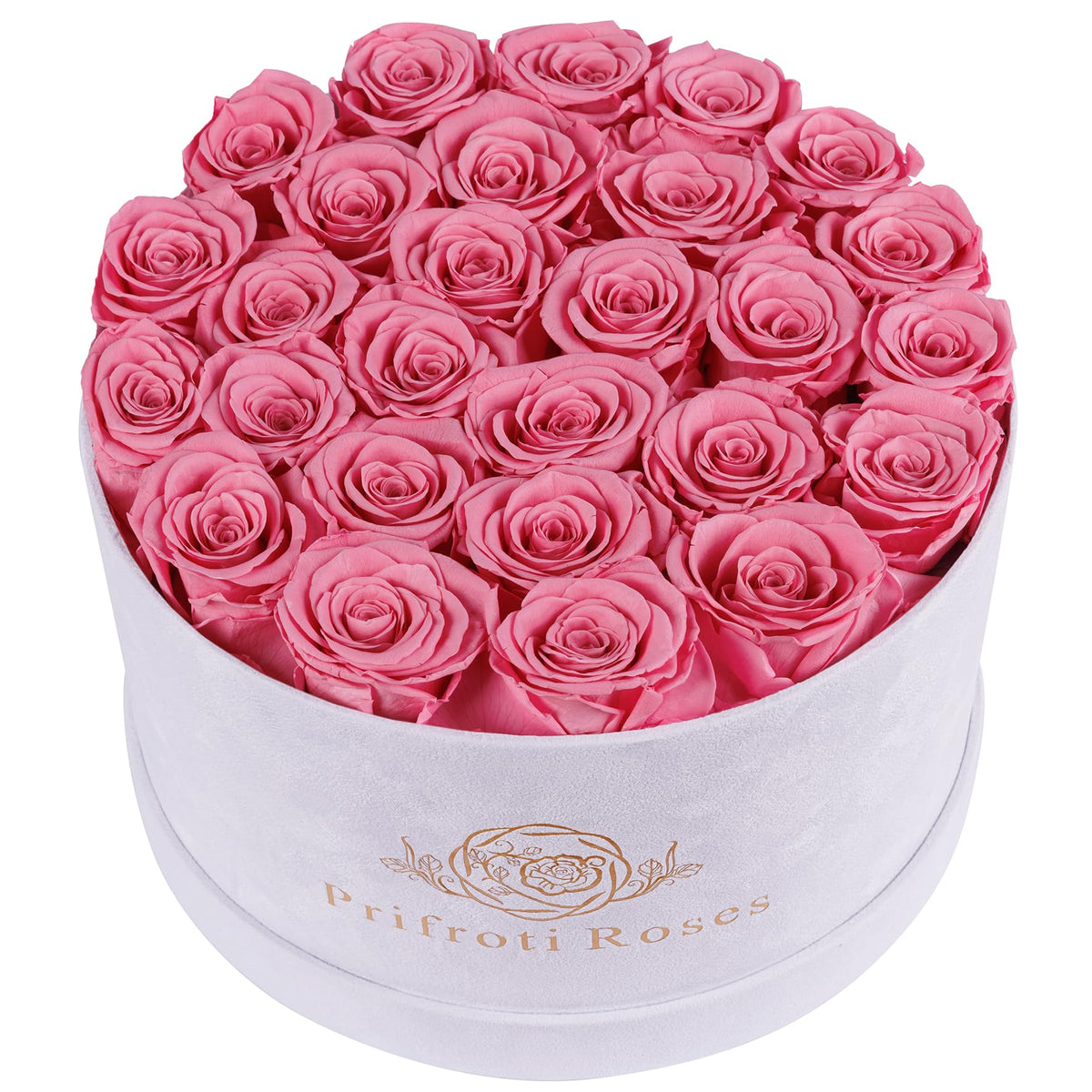 17 Flowers in Luxury Suede Box, Birthday Gifts for Women, Preserved Flowers