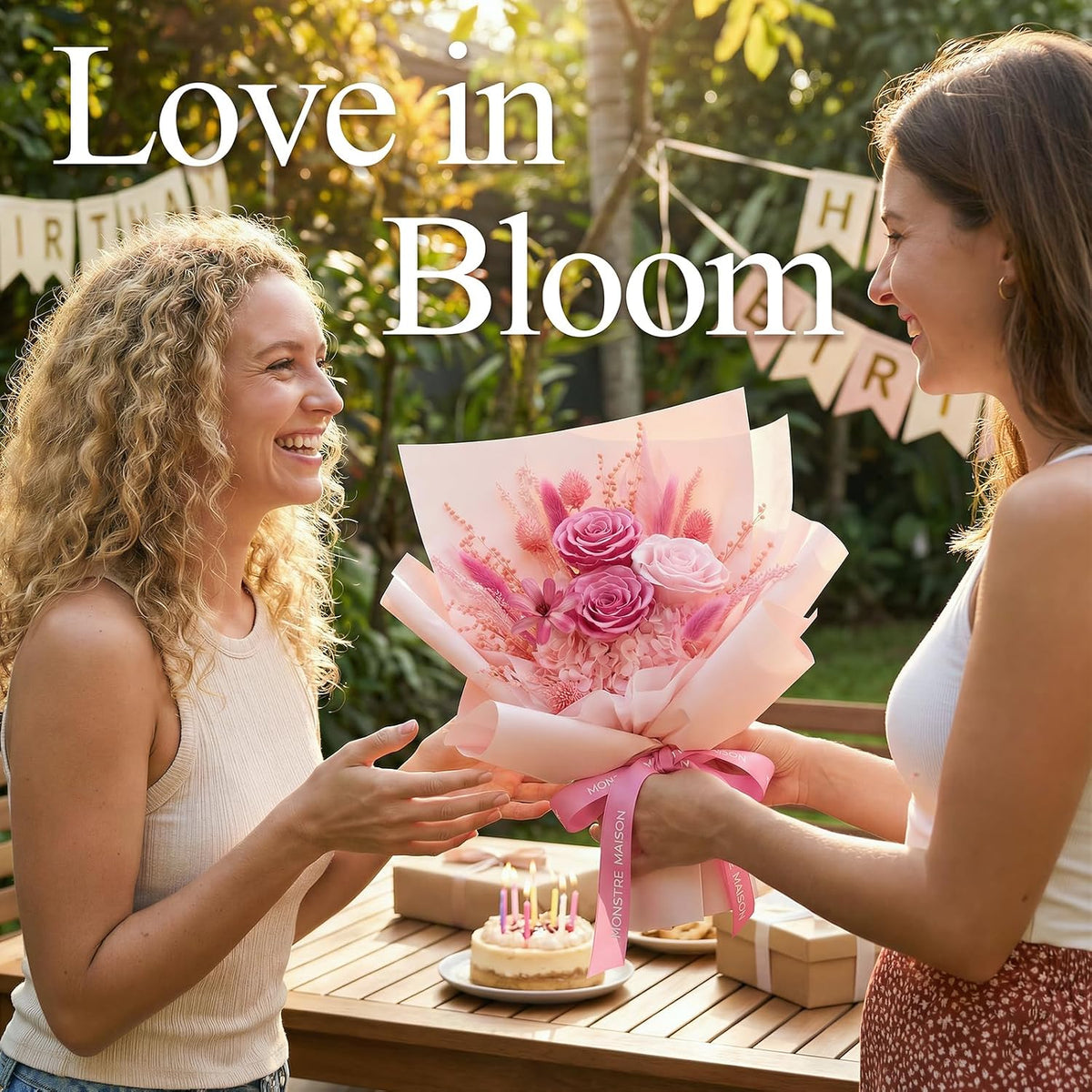 Preserved Flowers for Delivery, Anniversary and Birthday Gifts for Women