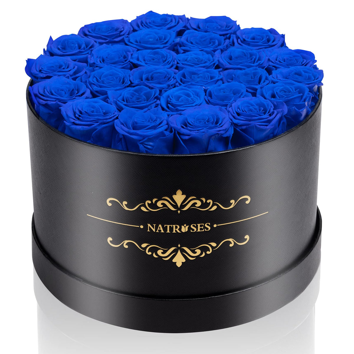NATROSES Gifts for Her 27 Piece Forever Preserved Roses in a Box, Preserved Flowers for Delivery Birthday, Flowers Gifts for Mothers Day, Forest Green