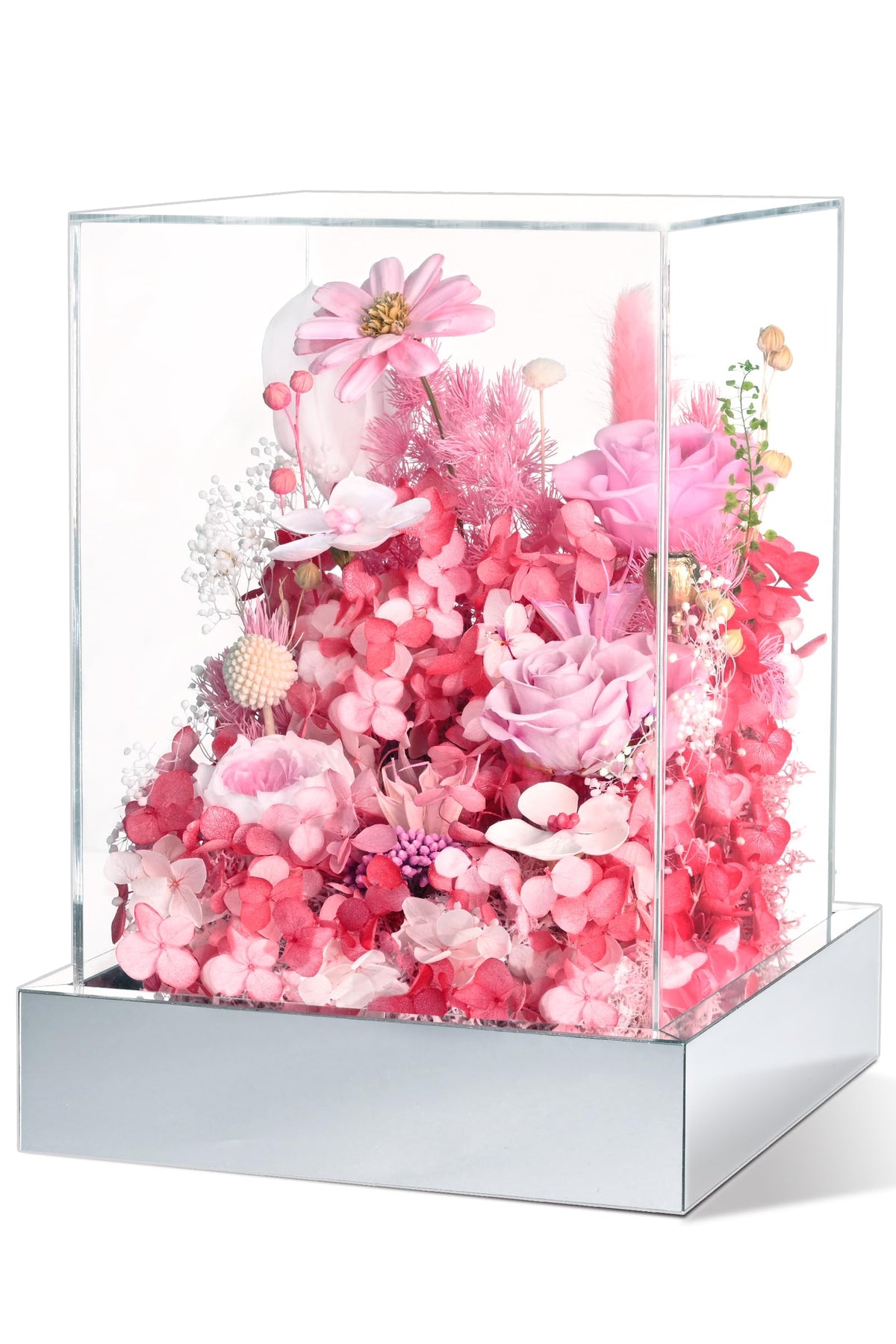 Waipfaru Preserved Flowers, Purple Fresh Bouquet with Gift Box, Flowers for Delivery Prime, Forever Flowers for Women Birthday Gift, Anniversary, Teacher, Mother Day, Valentines Day Gifts for Her