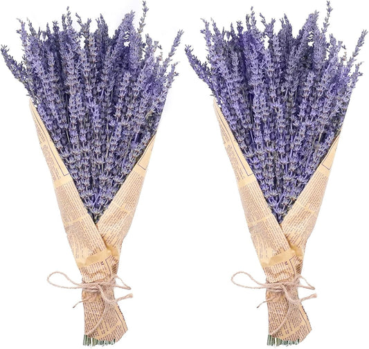 Uieke Natural Dried Lavender Bundles, 280-300 Stems, 180g/6.35oz