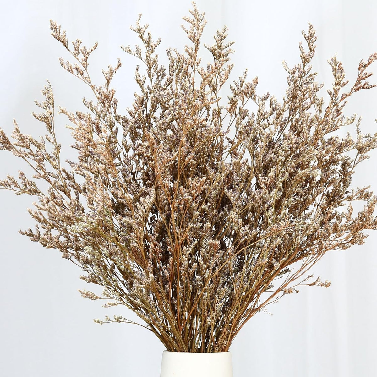 Dried Flower Bouquet, 17'' Dry Natural Caspia Flowers Bundle for Vase Decor