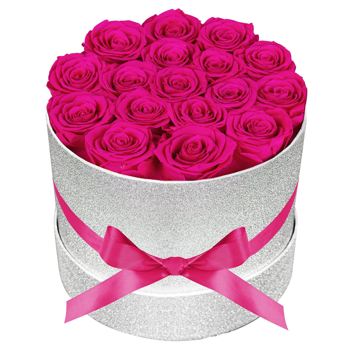 17 Flowers in Luxury Suede Box, Birthday Gifts for Women, Preserved Flowers