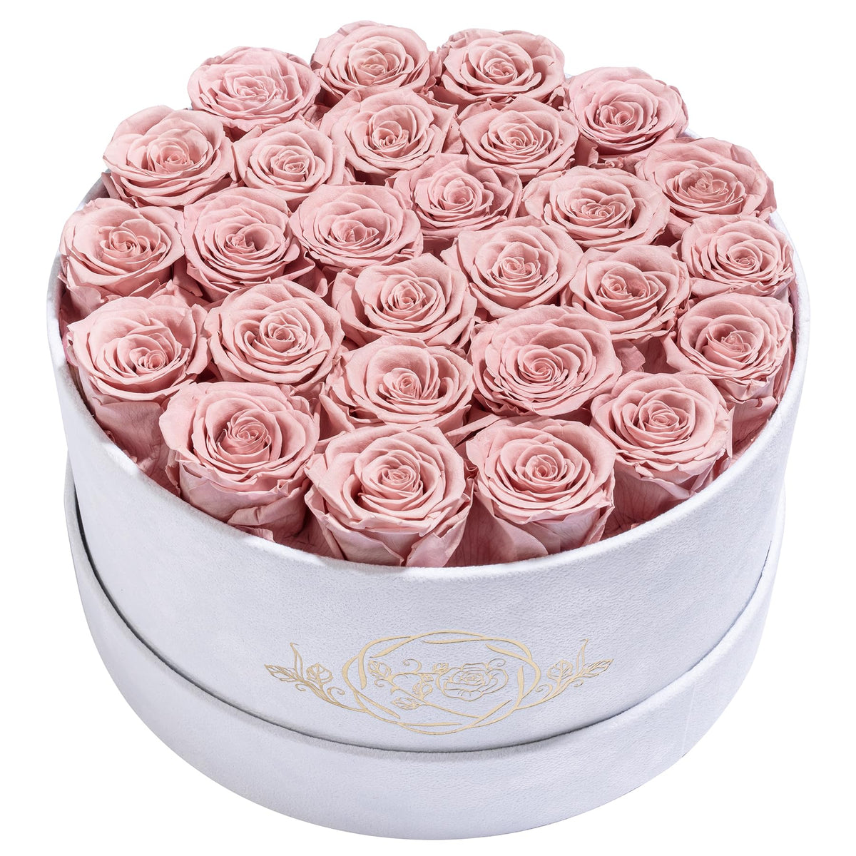 17 Flowers in Luxury Suede Box, Birthday Gifts for Women, Preserved Flowers