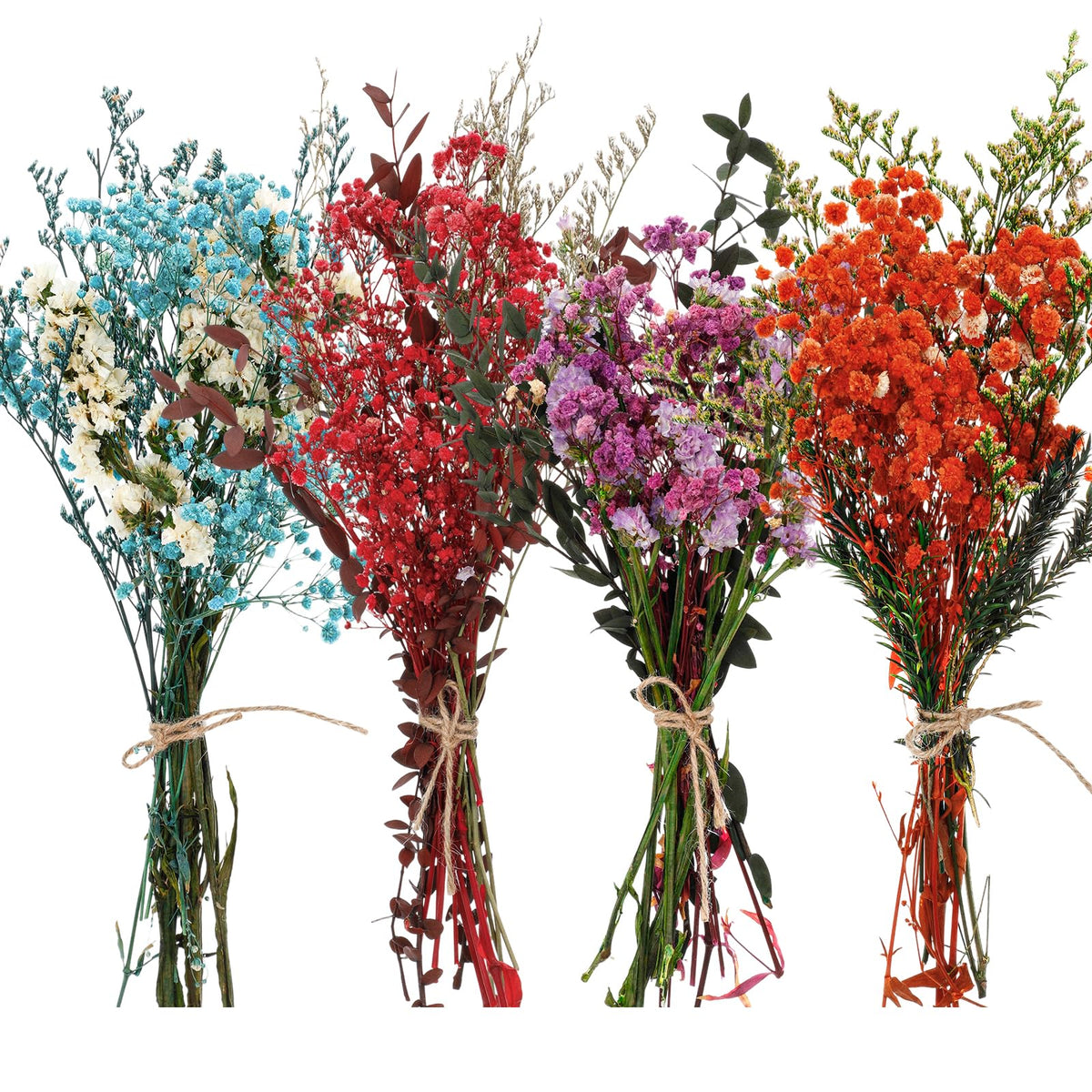 Layhit 4 Pack Large Size Boho Dried Flowers 15-17 Inch, Gerbera Daisy