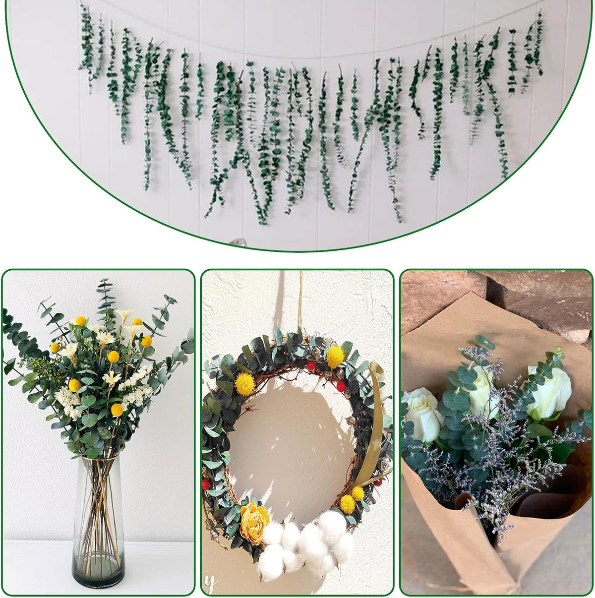 20 Pcs Preserved Dried Eucalyptus Stems, Eucalyptus Branches for Shower