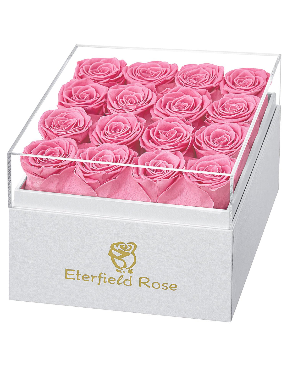 Forever Flower Preserved Rose that Last Over a Year Rose Box Pink